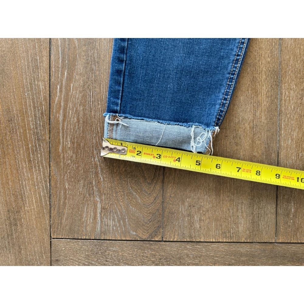 SOHO New York & Company Boyfriend Jeans Womens Size 8 Distressed Blue Denim - Picture 8 of 10
